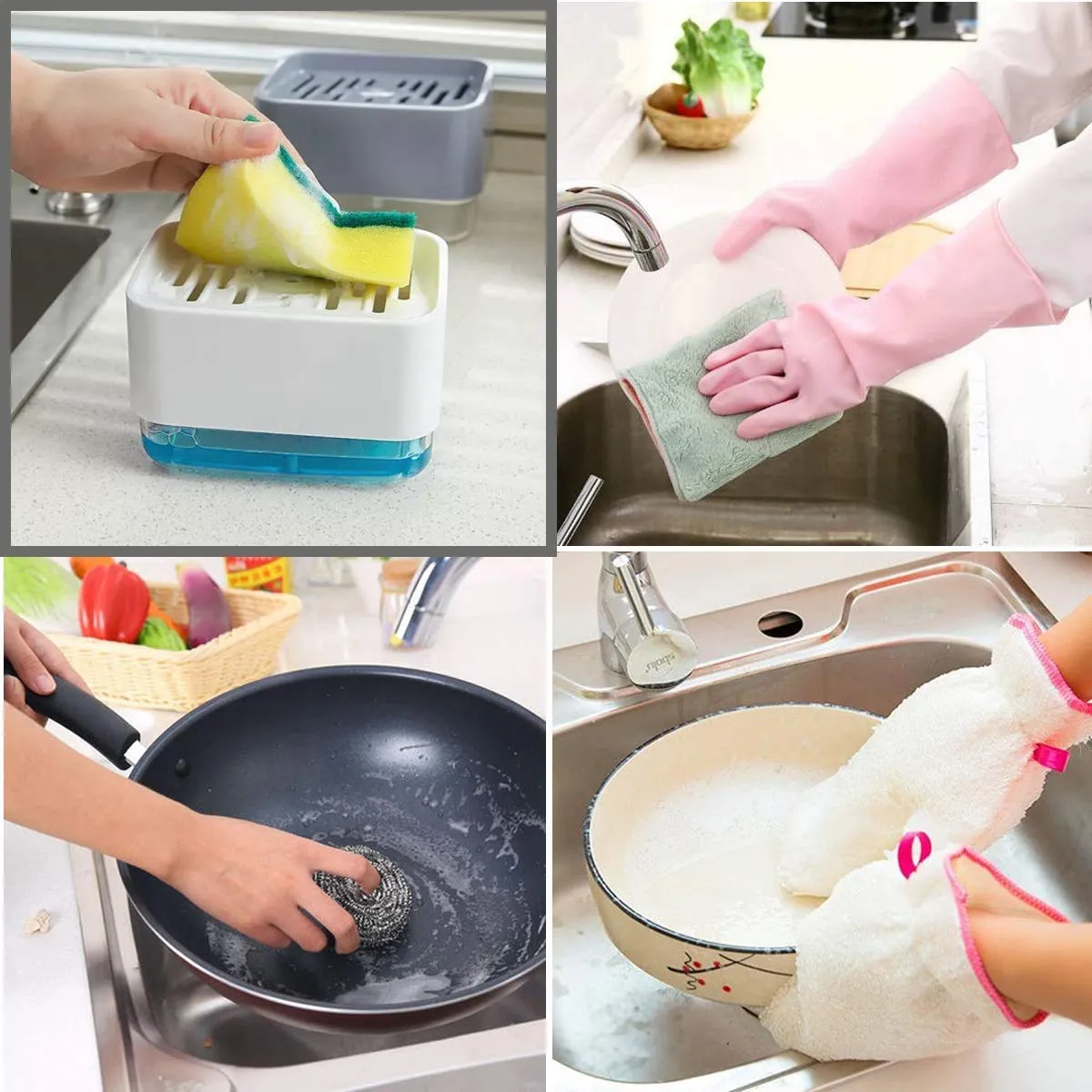 Soap Dispenser And Sponge Holder