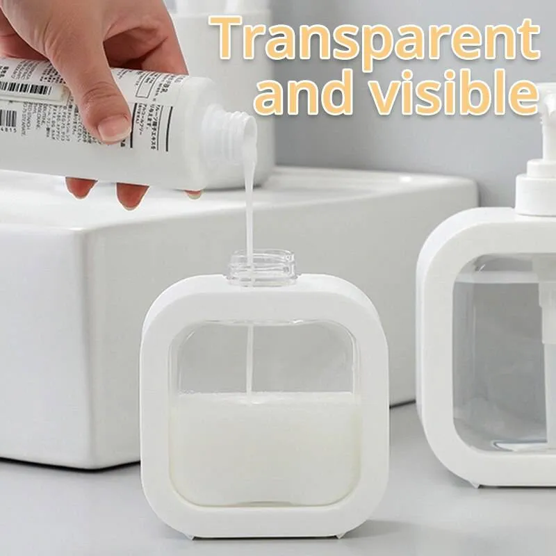 Soap Dispenser White Liquid Lotion Hand Pump Soap Dispenser Refillable Shampoo Bottle Plastic Hand Soap Dispenser