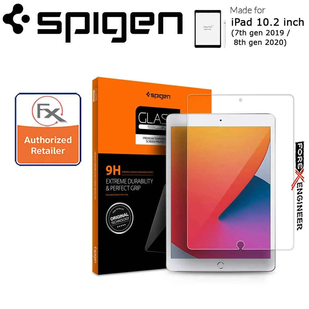 Spigen Premium Tempered Glass Screen Protector for iPad 10.2 inch ( 7th - 8th - 9th Gen ) ( 2019 - 2021 ) - Clear (Barcode : 8809685620549 )