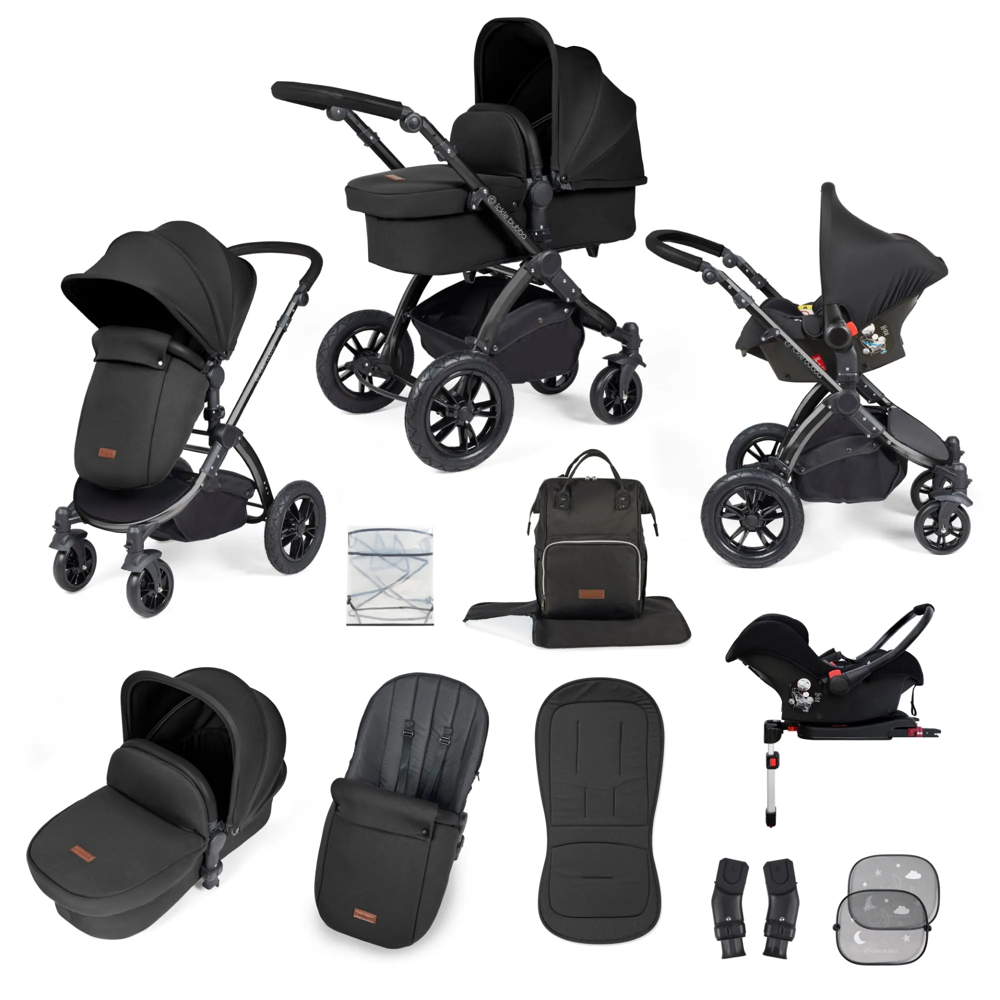 Stomp Luxe All in One Travel System with ISOFIX Base