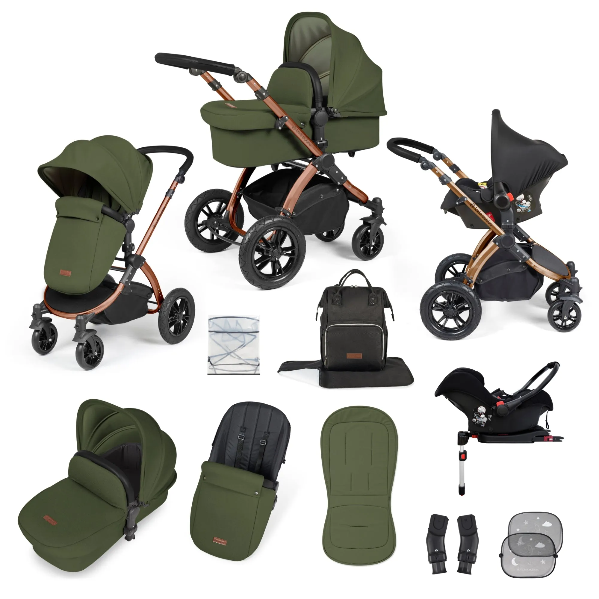 Stomp Luxe All in One Travel System with ISOFIX Base