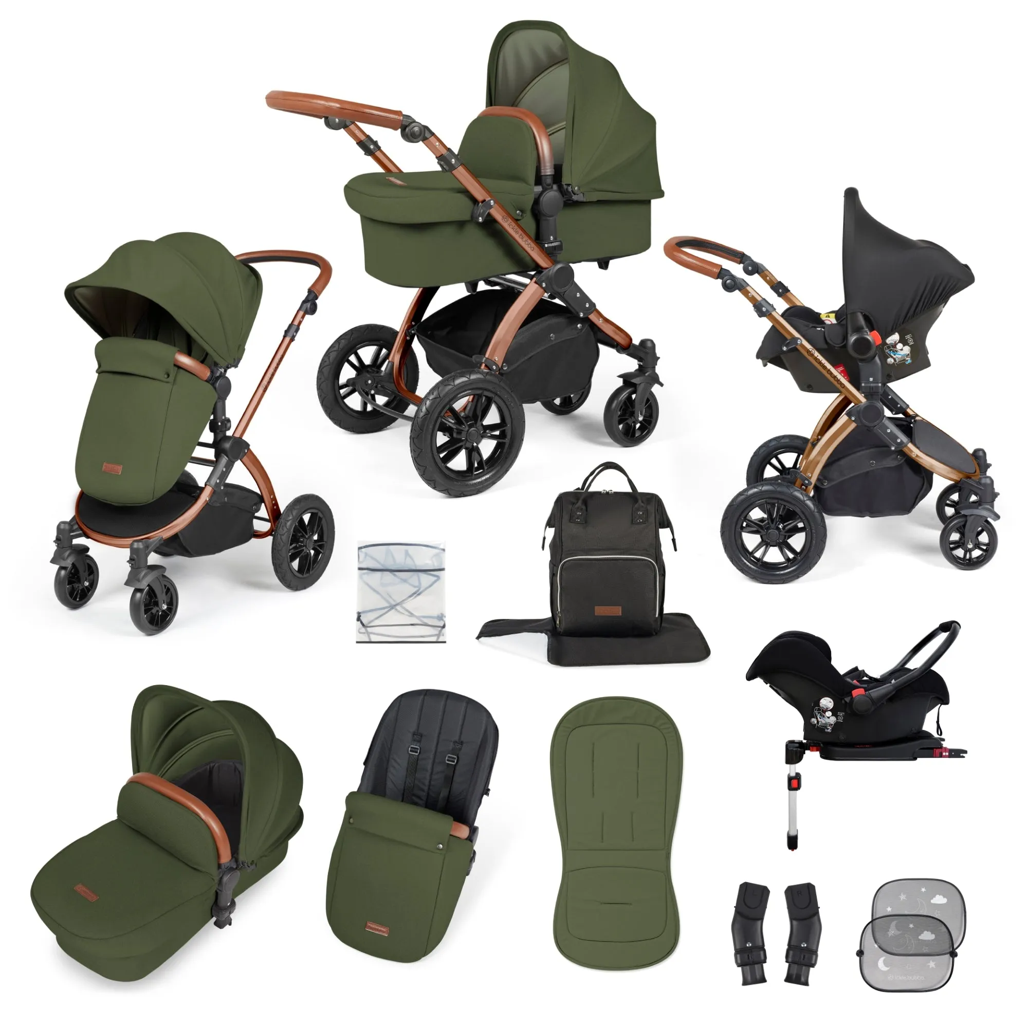 Stomp Luxe All in One Travel System with ISOFIX Base