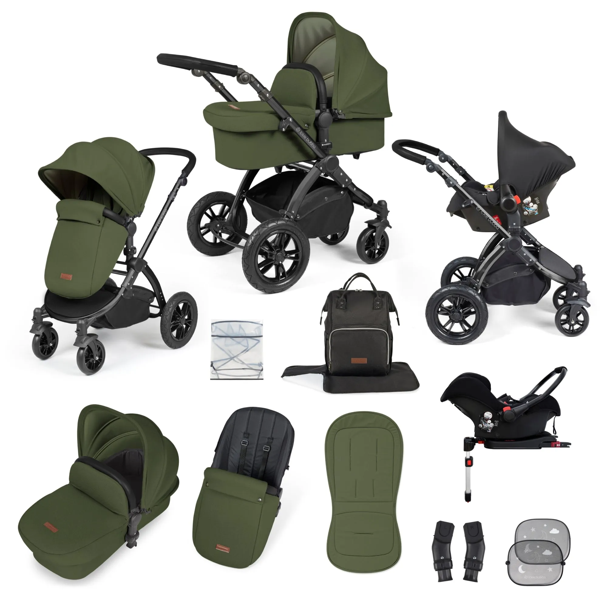 Stomp Luxe All in One Travel System with ISOFIX Base