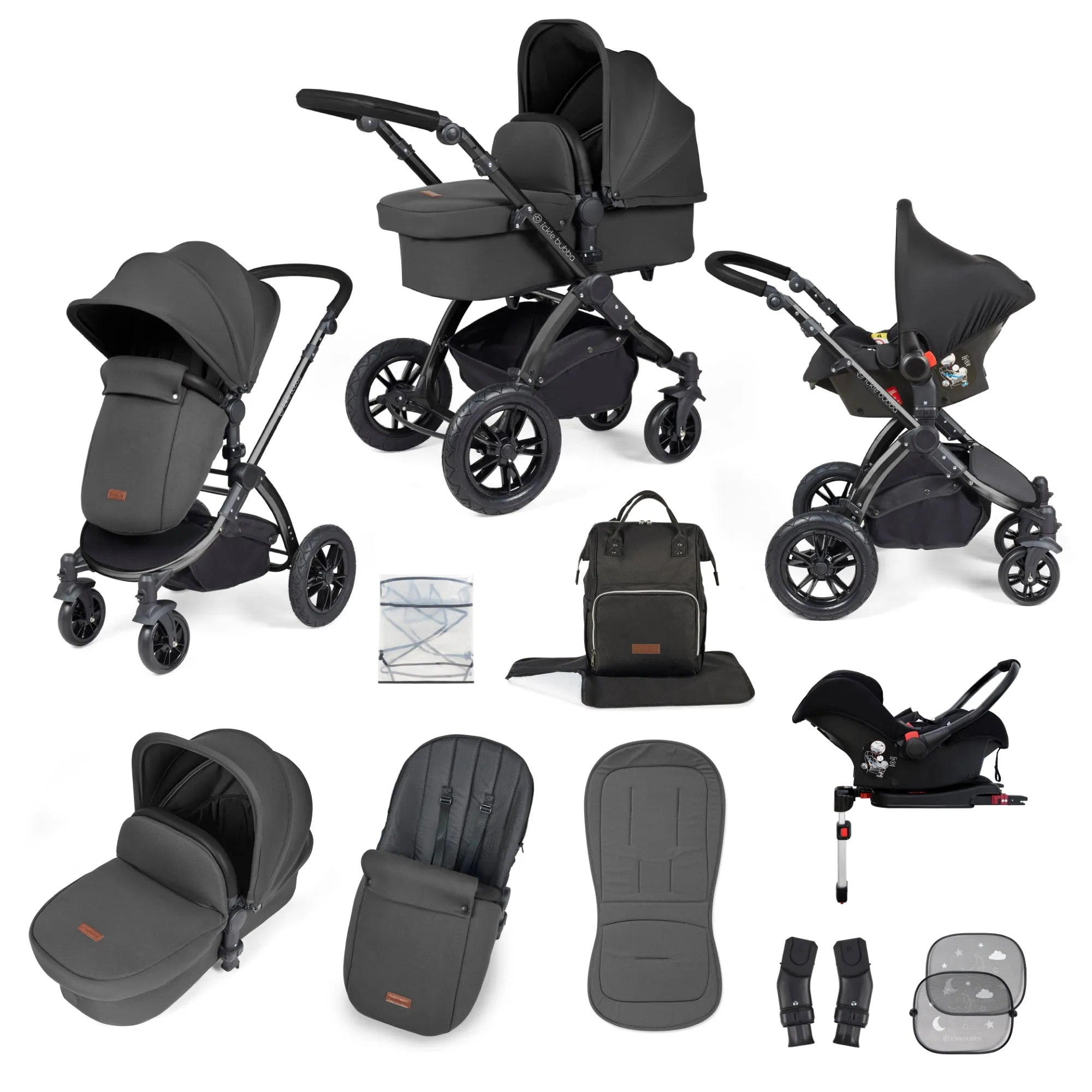 Stomp Luxe All in One Travel System with ISOFIX Base