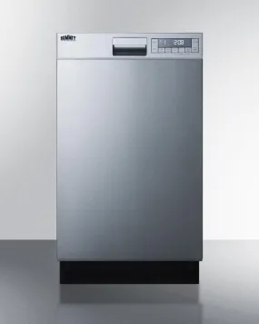 Summit DW18SS4ADA 18" Wide Built-in Dishwasher, ADA Compliant