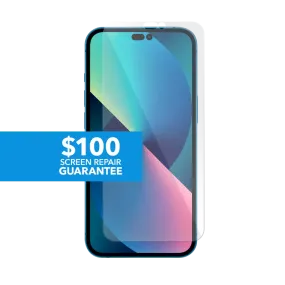 Tempered Glass for Apple iPhone 14 Pro with $100 Screen Repair Guarantee