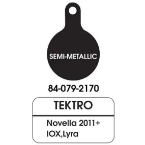 Uc Disc Pads Semi-Metalic Pair Tektro Novela 2011/Iox/Lyra Disc Brake Pads Ultracycle Brakepads