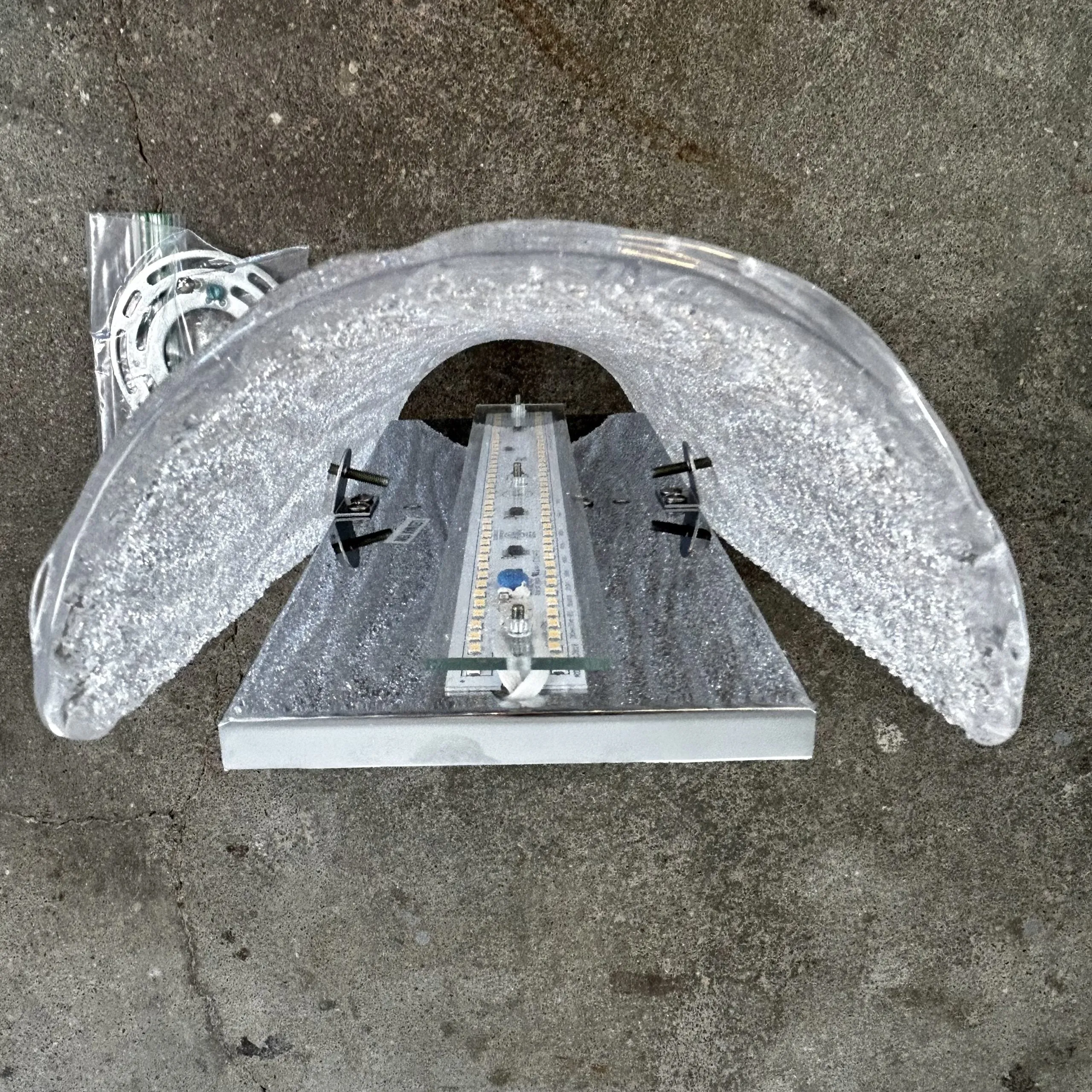 Varaluz Brilliance Frosted Glass LED Wall Light