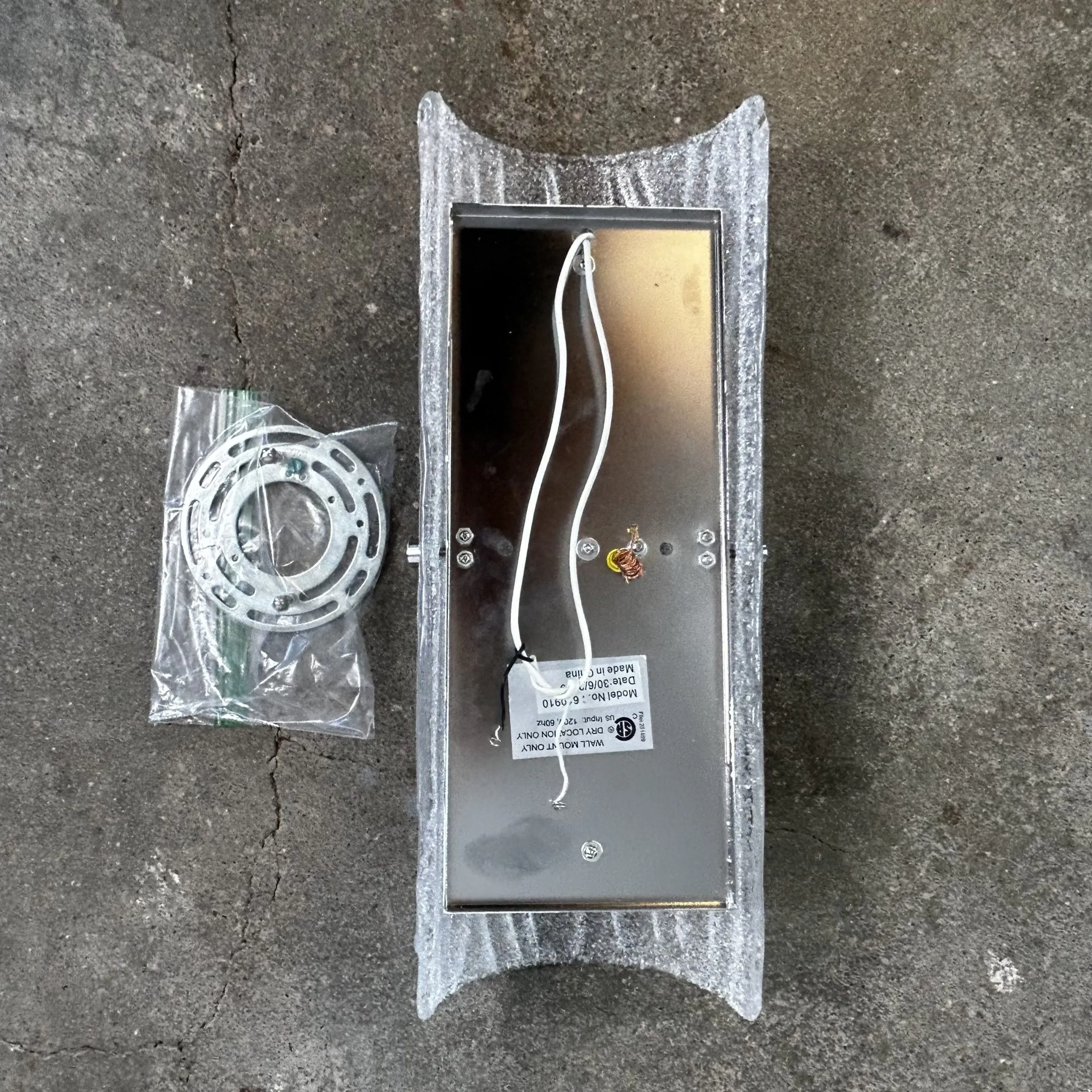 Varaluz Brilliance Frosted Glass LED Wall Light