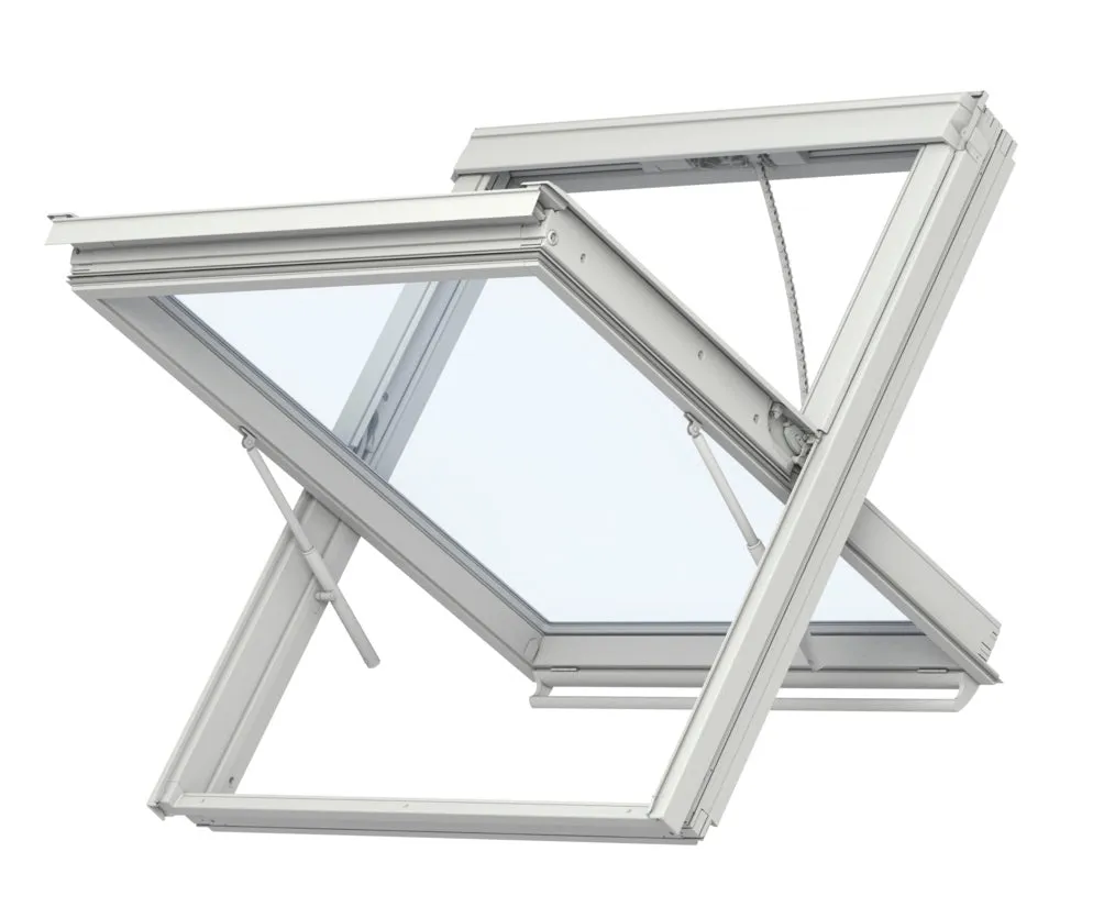 VELUX GGU MK04 S40W01 White Polyurethane Smoke Ventilation System for Tiles (78 x 98 cm)