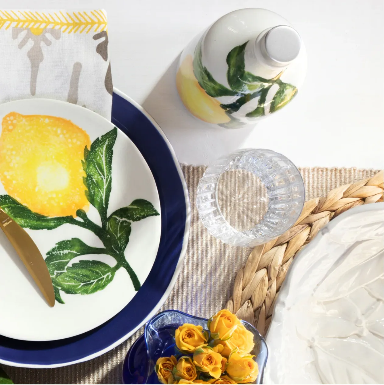 VIETRI LIMONI OLIVE OIL BOTTLE