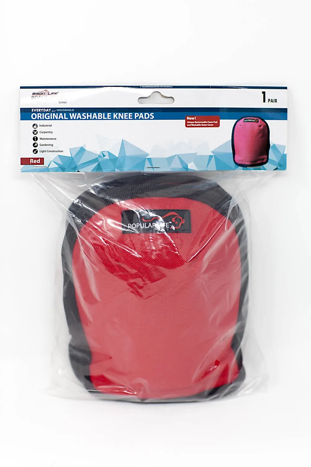 Washable Home & Gardening Knee Pads with Replaceable Foam Pad Insert