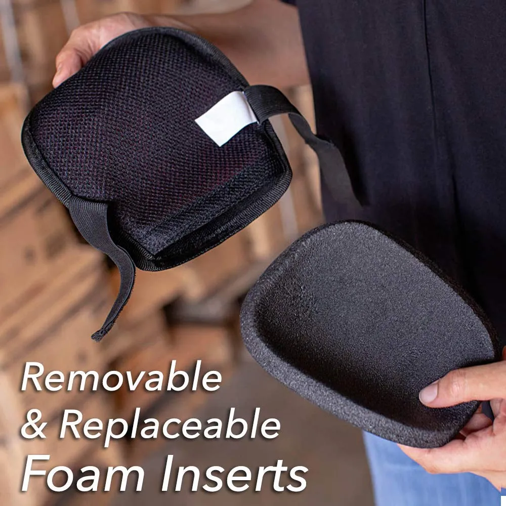 Washable Home & Gardening Knee Pads with Replaceable Foam Pad Insert