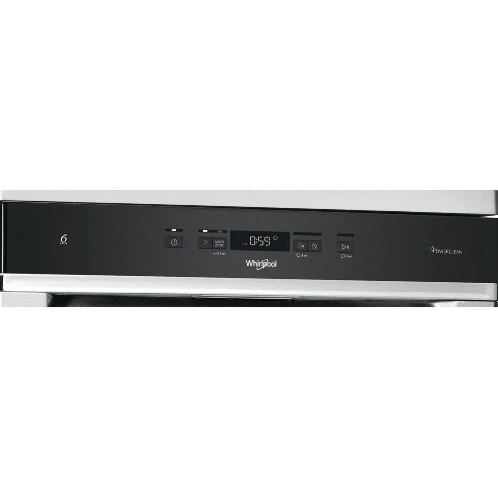 Whirlpool 60CM Freestanding Standard Dishwasher - Inox | WFC3C33PFXUK