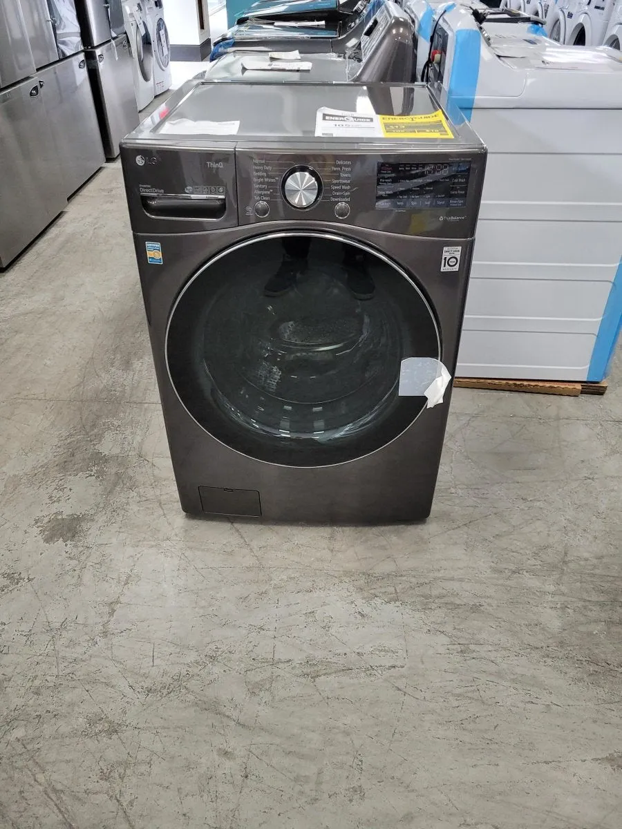WM4100HBA - WASHERS - LG - Front Load - Black Stainless - Open Box