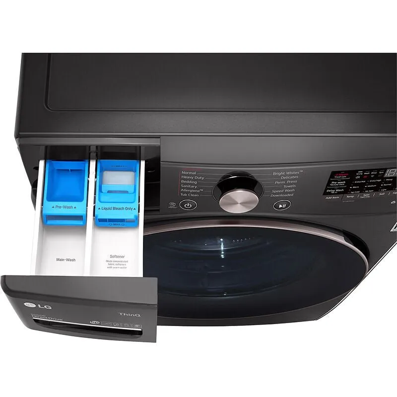 WM4100HBA - WASHERS - LG - Front Load - Black Stainless - Open Box