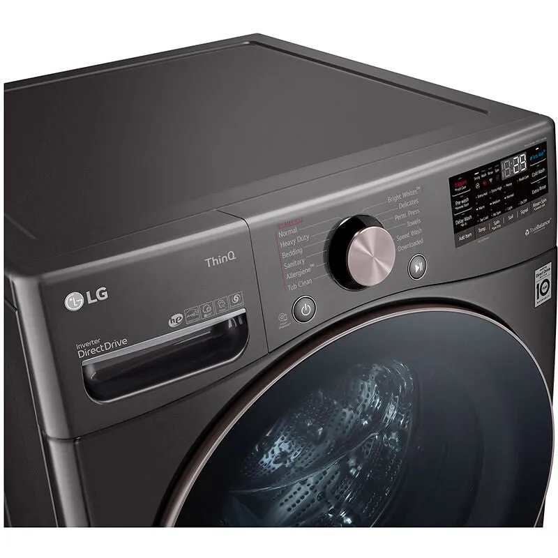 WM4100HBA - WASHERS - LG - Front Load - Black Stainless - Open Box