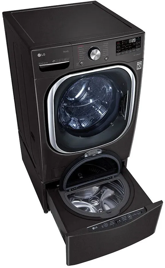 WM4500HBA - WASHERS - LG - Front Load - Black Stainless - Open Box