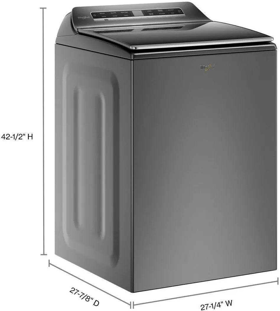 WTW8127LC - WASHERS - Whirlpool - Top Loading - Chrome Shadow - Open Box