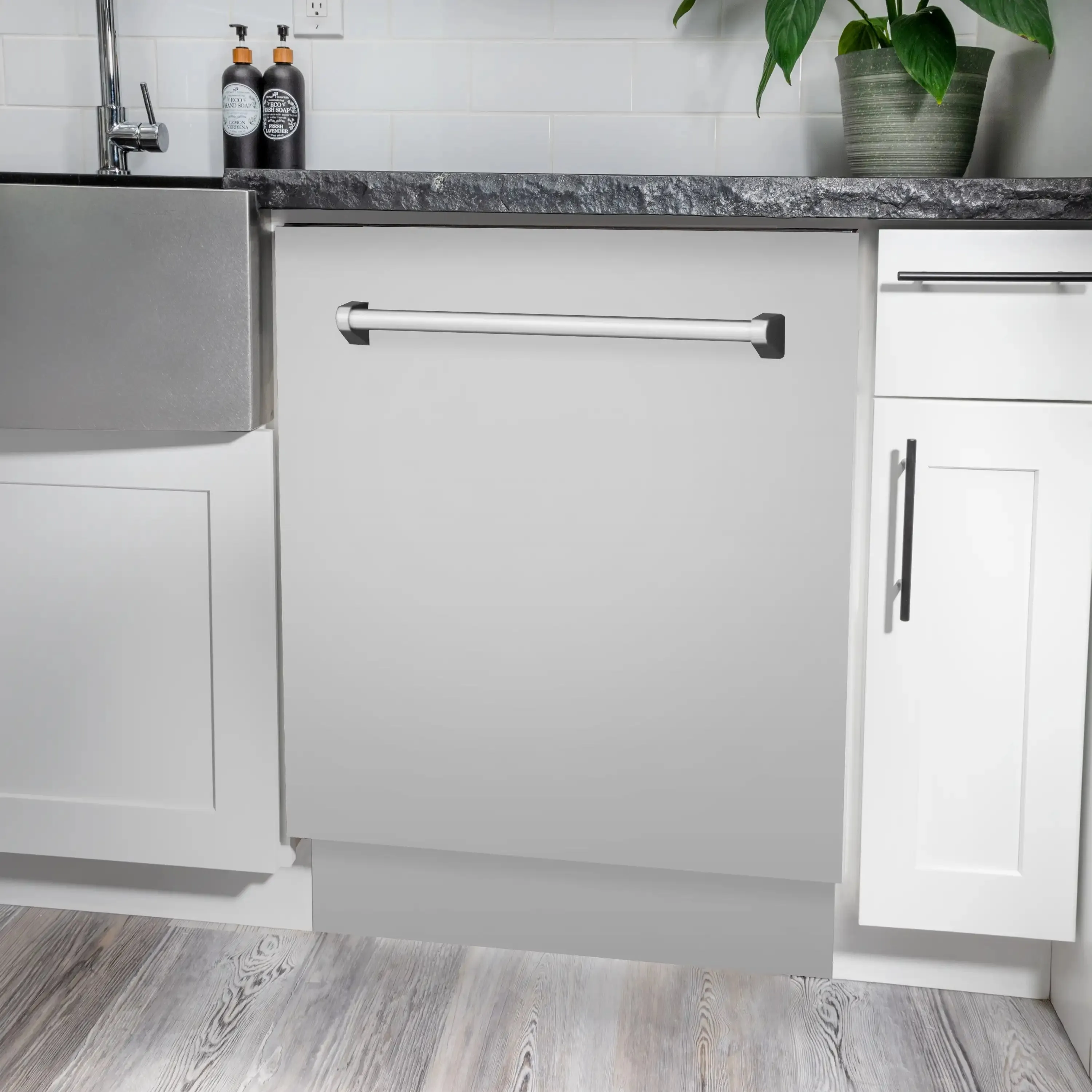 ZLINE 3-Piece Appliance Package - 30-Inch Induction Range, French Door Refrigerator, and Dishwasher in Stainless Steel