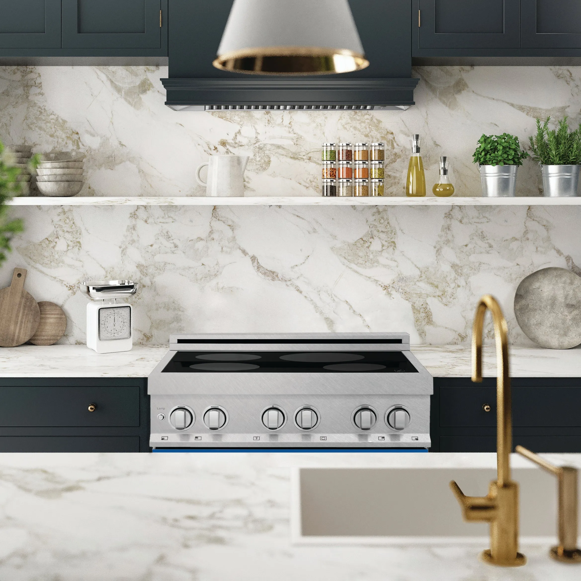 ZLINE 30" 4.0 cu. ft. Induction Range with a 4 Element Stove and Electric Oven (RAINDS-30)